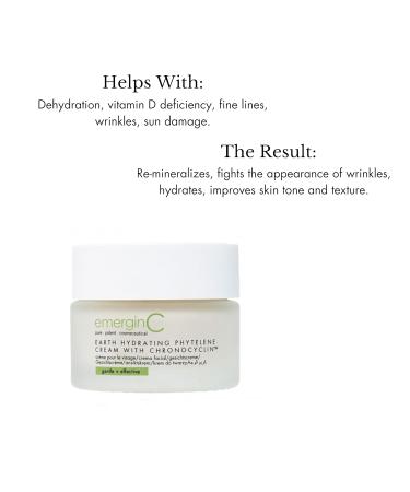 emerginC Earth Hydrating Phytelene Cream | Anti-Aging Moisturizer with Chronopeptides & Multivitamins | Antioxidant Face Cream for Fine Lines & Wrinkles (1.6 oz 50 ml) - Shop Internationally - Buy Online on GoSupps.com