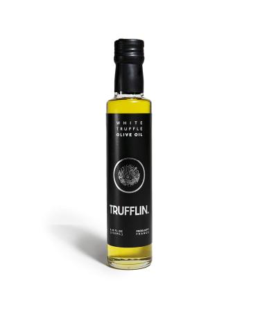 TRUFFLIN White Truffle Oil  Gourmet Extra Virgin Olive Oil, Perfect Gourmet Gifts (8.45oz) White Truffles, famous for deep, earthy character.