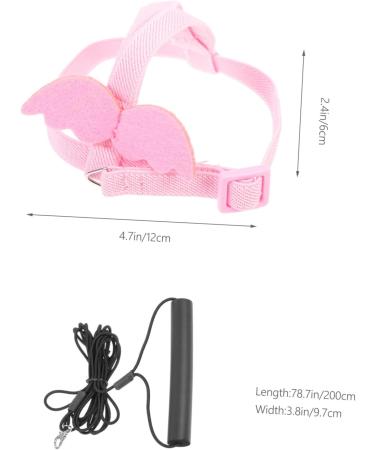 Angoily 4 Sets Bird Leash Suspend Trains Parrot Adjustable Harness Chicken Harness Car Supplies Clothing 12X6X1.3CMx4pcs Pinkx4pcs - Buy Online on GoSupps.com