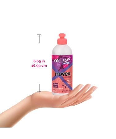 NOVEX Vegan Collagen Infusion Leave-In Formula | Repair Frizz & Enhance Shine for Thin Dull Hair - 300ml - Buy Online on GoSupps.com
