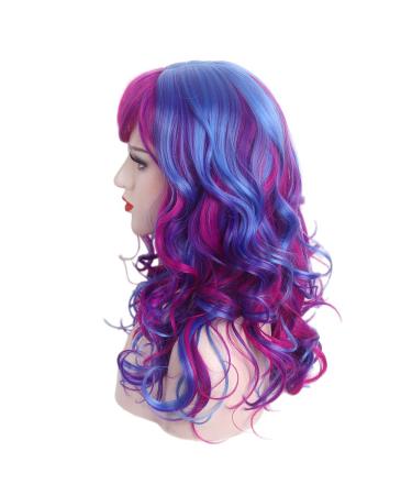 Stfantasy Ombre Dirty Pink Long Curly Wigs for Women | Natural Layered Synthetic Hair for Cosplay & Parties - Buy Online on GoSupps.com