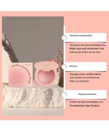  JINGLING JINGLING Blusher Powder Cosmetic Long Lasting Highly Pigmented with Shiny Finish for Skin Tones for Women Girls Travel Makeup - Buy Online on GoSupps.com