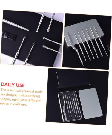 SKISUNO 1set Ear Wax Removal Tool Ear Scoop Kit for Safe and Comfortable Cleaning Travel Compact and Elegant Design for Daily Use - Buy Online on GoSupps.com