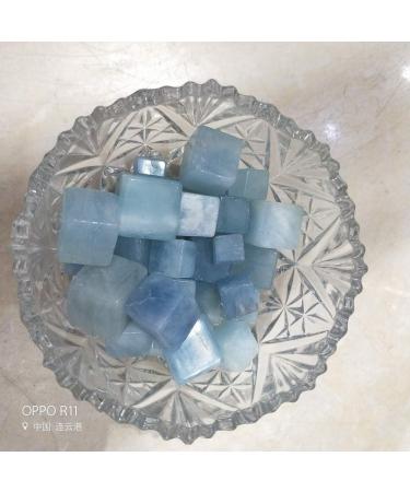Natural Crystal Rough 100g 10-15pcs Large Particles Natural Aquamarine Quartz Crystal Specimen Lucky Crystal Love Natural s and Minerals - Buy Online on GoSupps.com