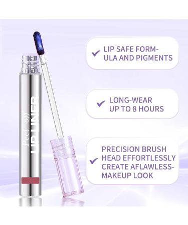 Removable Tinted Lip Pencil | Removable Matte Blue Lip Gloss - Long-Lasting Makeup for Travel Photography Work Dates Parties | For Women Girls Dating Parties Travel - Buy Online on GoSupps.com