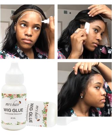 Lace Wig Glue 1.3 oz - Safe Non-Toxic Invisible Bonding Adhesive for Poly & Lace Frontal, Wig, Toupee, Hairpiece - Bold Hold - Buy Online on GoSupps.com