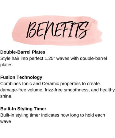 Calista BodyWaver | 2 Barrel Waver & Curling Tool for All Hair Types | Ballet Slipper (1.25) - Shop Now for International Shipping - Buy Online on GoSupps.com