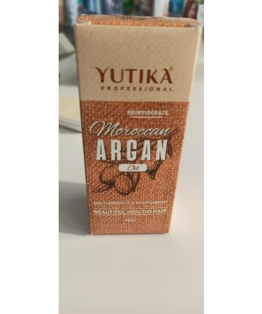 Yutika Professional Moroccan Argan Oil for Men & Women - 30ml (1.01 Fl Oz) - Nourishing & Hydrating Skin & Hair - Buy Online on GoSupps.com