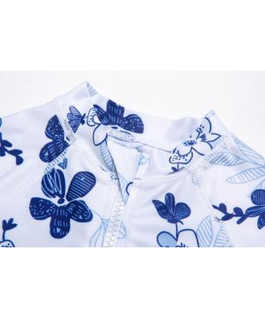 Bonverano Baby Boys Swimsuit - UPF 50+ Sun Protection, Short-Sleeve Zipper One Piece, 9-12 Months Orchid - Buy Online on GoSupps.com