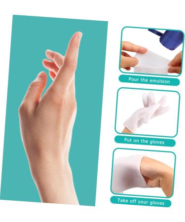 FRCOLOR 2 Pairs Moisturizing Gloves Anti- Cracking Mitten Ladies Mittens Anti- Wrinkle Gloves Hand Softening Gloves Black Gloves Hands Beauty Masks Hand Cream Dryness Women's White Sebs - Buy Online on GoSupps.com