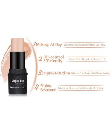 FILFEEL Highlighter Stick Highlight Powder Shade Contour Makeup Foundation Stick(2) - Buy Online on GoSupps.com