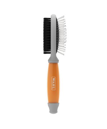 Wahl Canada Double Sided Brush Dog Brush Detangling & Smoothing Metal Pins with rounded tip & soft nylon bristles Comfort Grip Gel Handle Great for Dog Grooming - Model 58421 - Buy Online on GoSupps.com