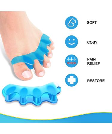 8 PCS Juzure Silicone Toe Separators for Bunions - Toe Correctors for Women & Men - Buy Online on GoSupps.com