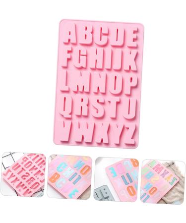 Ciieeo 2 Pcs 26 Alphabet Silicone Mold Ice Cube Decor Candle Molds Letter Fondant Silicone Molds for Soap Silicone Fondant Molds Silicone Baking Mold Chocolate Mold Alphabet Dessert Mold Pinkx2pcs 27.2X18.2X1.3CMx2pcs - Buy Online on GoSupps.com