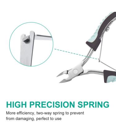 IVON Professional Stainless Steel Cuticle Cutter - Non-Slip Nail Nippers & Scissors for Perfect Nail Care - Shop Internationally - Buy Online on GoSupps.com