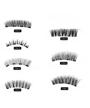 Eyelashes magnetic lashes magnetic eyelashes with applicator natural look false eyelashes wispy eyelashes 2024 magnetic eyelashes reusable and easy to wear #2