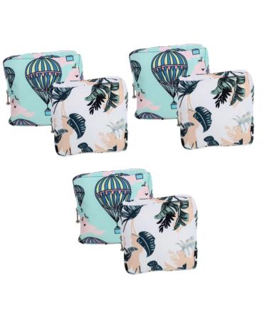 Healifty Womens Wallets 6 Pcs Napkin Storage Bag Small Bags for Women Women's Wallets Travel Hygiene Bag Tampon Holder Bag Portable Period Pouch Trave Menstrual Pad Bag Pad Bags Miss