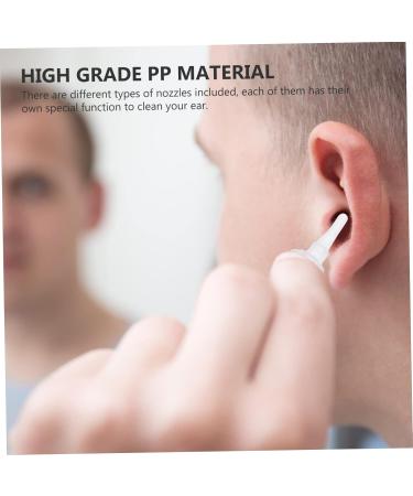 Ipetboom 90pcs Earwax Cleaner Nozzles Conical Bottle Tips for Efficient Ear Cleaning Soft and Flexible Design for Ear Compatible Irrigation Systems - Buy Online on GoSupps.com