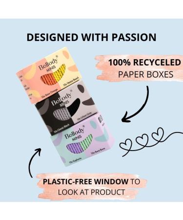 Bellody Minis - Stylish Mini Hair Ties for Braids (20 pcs - Green/Blue) | Women's Hair Accessories - Buy Online on GoSupps.com