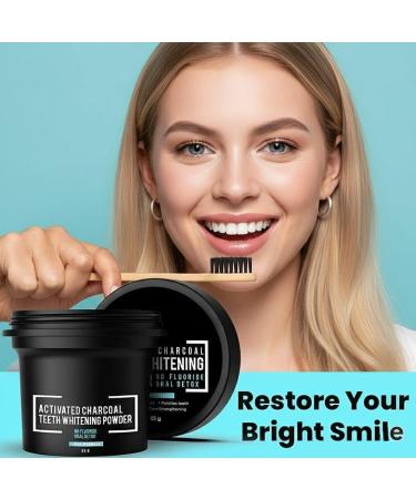 Naturals Activated Charcoal Teeth Whitening Powder - for Teeth Whitening Stain Remover Freshens Breath - with Activated Charcoal Turmeric & Clove Powder - 35g (Fluoride Free) - Buy Online on GoSupps.com