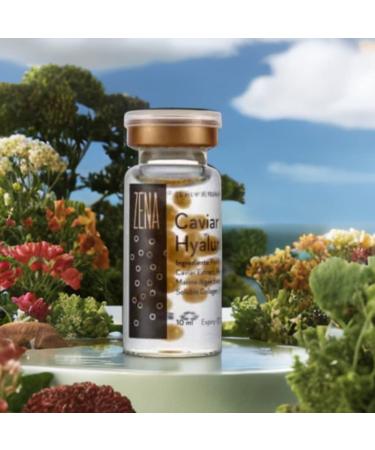 Zena Caviar Gold Hyaluronic Serum - CollagenBoosting Microneedling Solution for Radiant Skin - Buy Online on GoSupps.com