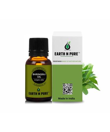 EARTH N PURE Bhringraj Oil Natural & Therapeutic Grade for Hair Growth 15 ml Bhringraj 0.53 Fl Oz (Pack of 1)