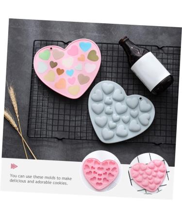 Ciieeo 8 Pcs Mold Christening Favours for Guests Halloween Decor Ice Cubes Chocolate Hand Decor Heart Decor Candy Chocolate Candy Decor Food Grade Silicone Baking Tools Pastry 17.1x15.1cmx4pcs Bluex4pcs - Buy Online on GoSupps.com