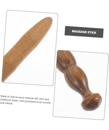 Coheali 3-Piece Portable Wooden Massage Roller Set | Handheld Acupuncture Point Stick | International Shipping Available - Buy Online on GoSupps.com