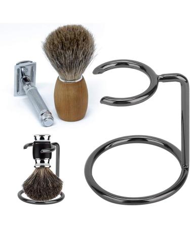 Ankroyu Men's Shaving Brush & Stainless Steel Razor - Perfect for Salons Home & Travel - Ideal for Shaving Stand & Soap Use - Buy Online on GoSupps.com