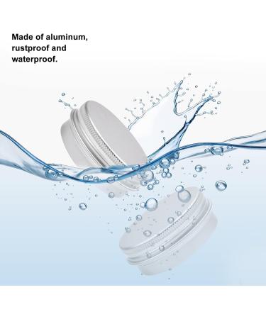 Aluminum Empty Jar Set - 30ml Cream Cans (12 pcs) with Spatulas & Stickers for Cosmetics Nail Art & Jewelry - Buy Online on GoSupps.com