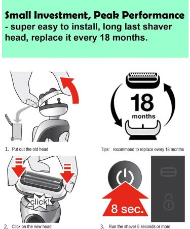 Buy Series 7 Replacement Head 73S for Braun Electric Shaver - Compatible with 7020s 7025s 7085cc 7027cs 7071cc 7075cc (2 Count) - International Shipping - Buy Online on GoSupps.com