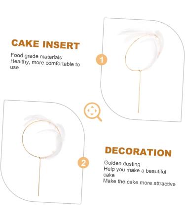 Angoily Cake Picks Cupcake Topper Cake Decoration Cake Pick Party Supplies White Paper Cup Pearl - Buy Online on GoSupps.com