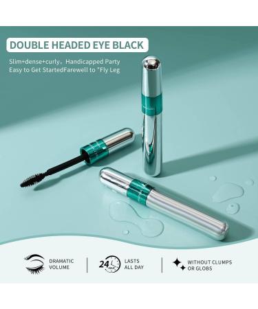 2 in 1 mascara volume and length 5x Longer Waterproof Lash Cosmetics mascara for Natural Lengthening No Clumping lash princess mascara (2Pcs) - Buy Online on GoSupps.com
