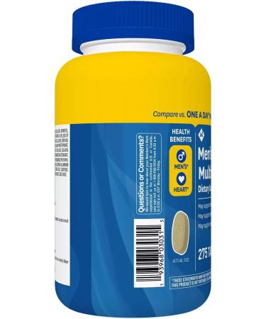 Member's Mark Men's Daily Multivitamin - 275 ct. | Essential Men's Health Support - Buy Online on GoSupps.com