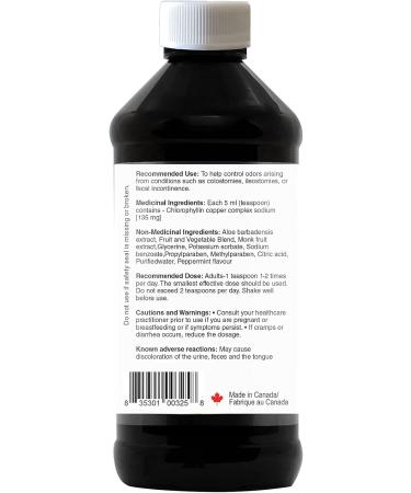 Maxion Liquid Chlorophyll Concentrate to Cleanse and Detoxify your Body Natural Body Deodorant Peppermint Flavor 110ml - Buy Online on GoSupps.com