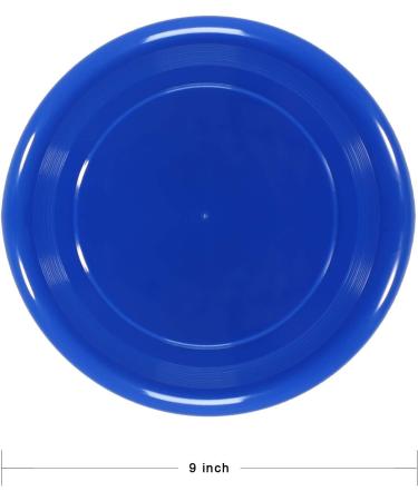 Zdgao 9 Inch Plastic Flying Disc Set for Kids and Adults - Bulk Set of 8 | Durable Flying Discs - 8 Pack - Buy Online on GoSupps.com