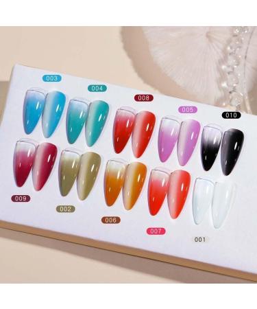 6Ml 1Pc Nail Gel Gradient Non Stick Hand Extension Gel Nail Polish DIY Nail Art UV Gel Varnish Nails - (Color: A04) - Buy Online on GoSupps.com