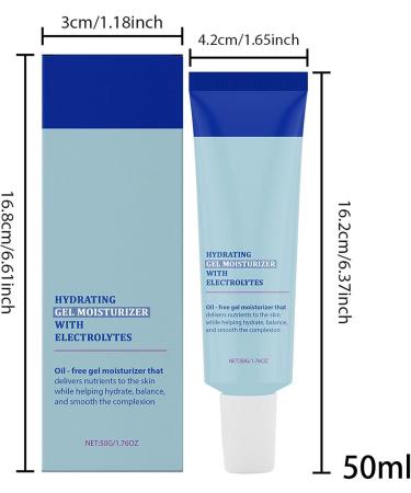 Moisturizing Face Gel Moisturizing Care Quick Penetrating Light Texture with Electrolytes for Dry and Combination Skin - Buy Online on GoSupps.com