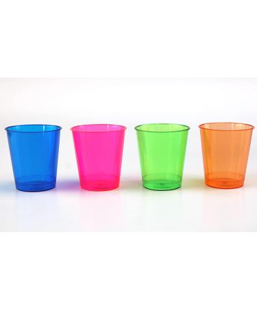Iconikal Plastic Shot Glasses 1oz 90-Pack, 4-Color Assortment - Premium Quality - Buy Online on GoSupps.com