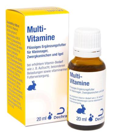 Dechra Multi-Vitamins for small rodents to compensate for vitamin deficiencies 20 ml - Buy Online on GoSupps.com
