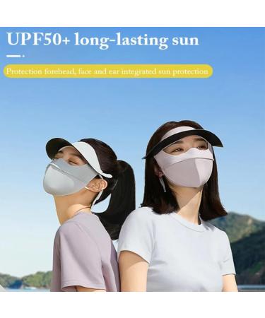 Ice Silk Vinyl Full Face Sunscreen Mask Ice Silk Vinyl Mask Anti-Uv Face Cooling Mask for Outdoor Cycling Sunscreen Hat 2E - Buy Online on GoSupps.com