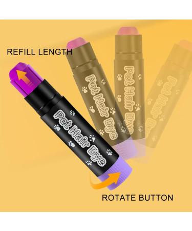 Dye De Cheveux Pour Chiens - Peinture De Couleur De Cheveux Crayon | Couleurs Pour Les Coiffures Pour Chiens Stylos | Peinture De Couleur De Cheveux Temporaire Adapt e Au Toilettage Pour Animaux De Co - Buy Online on GoSupps.com