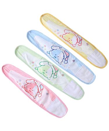 EXCEART 4pcs Baby Umbilical Cord Cotton Belly Band for Infant Newborn - Navel Protection Belt (Random Colors) - Buy Online on GoSupps.com