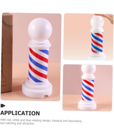 Abaodam Signs Hair Salon Pole Luminous Barber Sign Barber Light Decorative Lights Shop Sign To Rotate Small - Buy Online on GoSupps.com