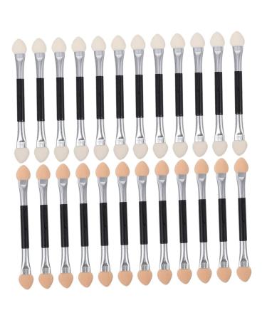 FOMIYES Latex Eye Shadow Stick Eyebrow Brush Applicator Makeup Gadgets Precision Tools Girl Makeup Brush Eye Makeup Makeup Sponge Sticks Double-ended Makeup Brush Miss 24pcs