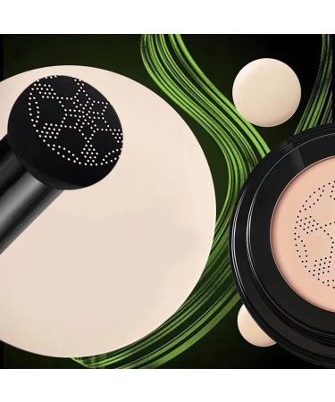 Mushroom Air Cushion Foundation BB & CC Cream - Moisturizing Makeup Primer & Concealer for All Skin Types - Natural Brightening Finish - Buy Online on GoSupps.com