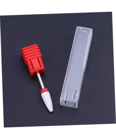 Healeved Nail Grinding Head Nail Drill Bits Manicure Drill Bits Exfoliating Tool Red medium Red - Buy Online on GoSupps.com