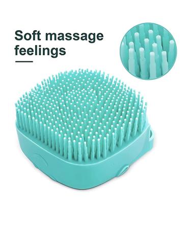 Lx2 2Pack Silicone Massage Bath Brush For Pets - Gentle Grooming and Cleaning - Buy Online on GoSupps.com