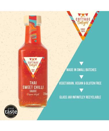 Cottage Delight Thai Sweet Chilli Sauce - Authentic & Spicy Condiment - Buy Online on GoSupps.com