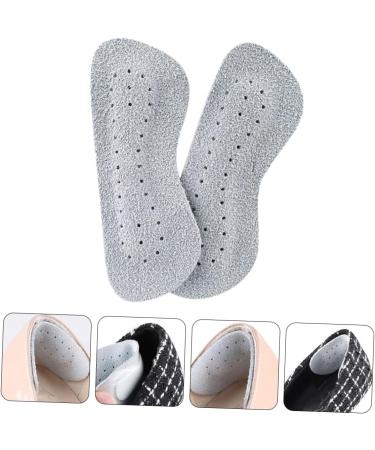 9 Pairs Anti-Wear Foot Stickers - Wear-Resistant Anti-Slip Heel Pads for High Heels | Cow Leather Cushion & Rear Heel Sticker - Grey - Buy Online on GoSupps.com